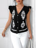V-Neck Cap Sleeve Shirt