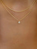 Zircon Pendant Layered Necklace